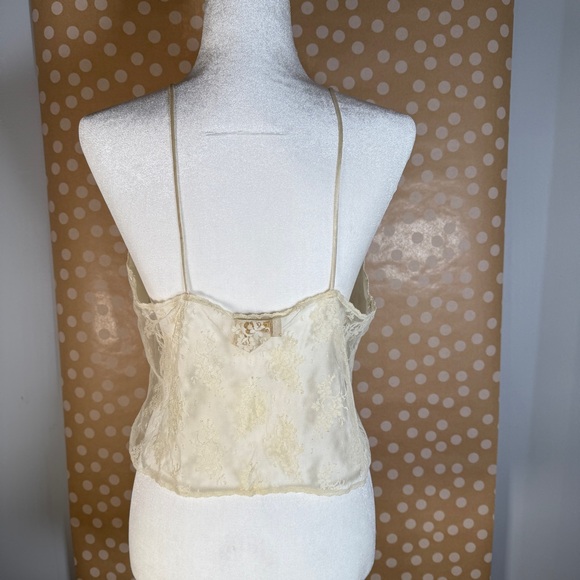 Vintage Victoria’s Secret 90s White Lace Chiffon Lingerie Cami Top Large - Picture 2 of 11